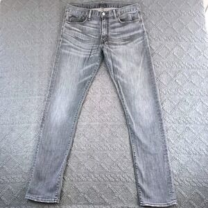 Polo Ralph Lauren Men's Slim Fit Grey Faded Stretch Denim Jeans 34x34